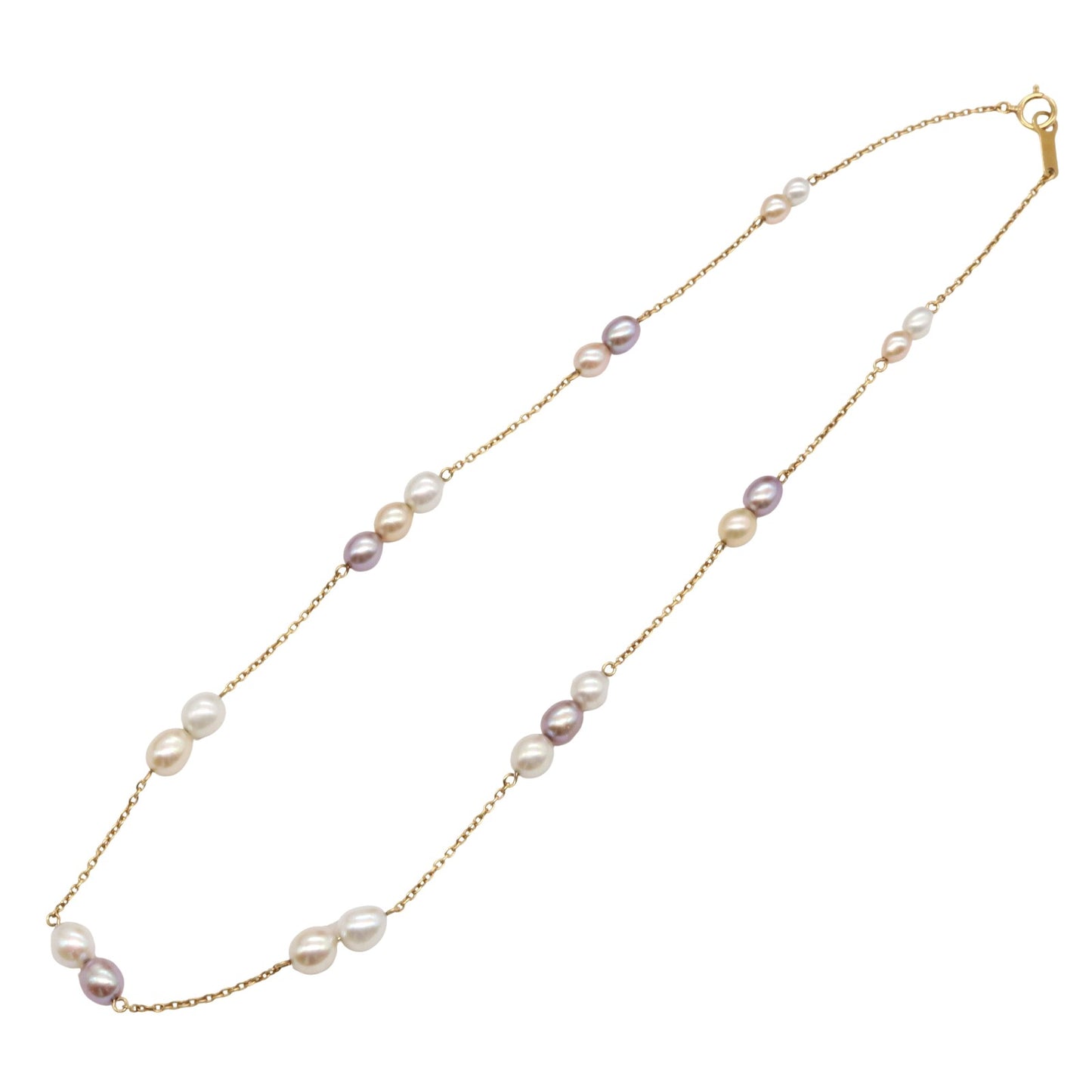 パールネックレス ネックレス K18（イエローゴールド） パール マルチカラー タサキ アクセサリー TASAKI