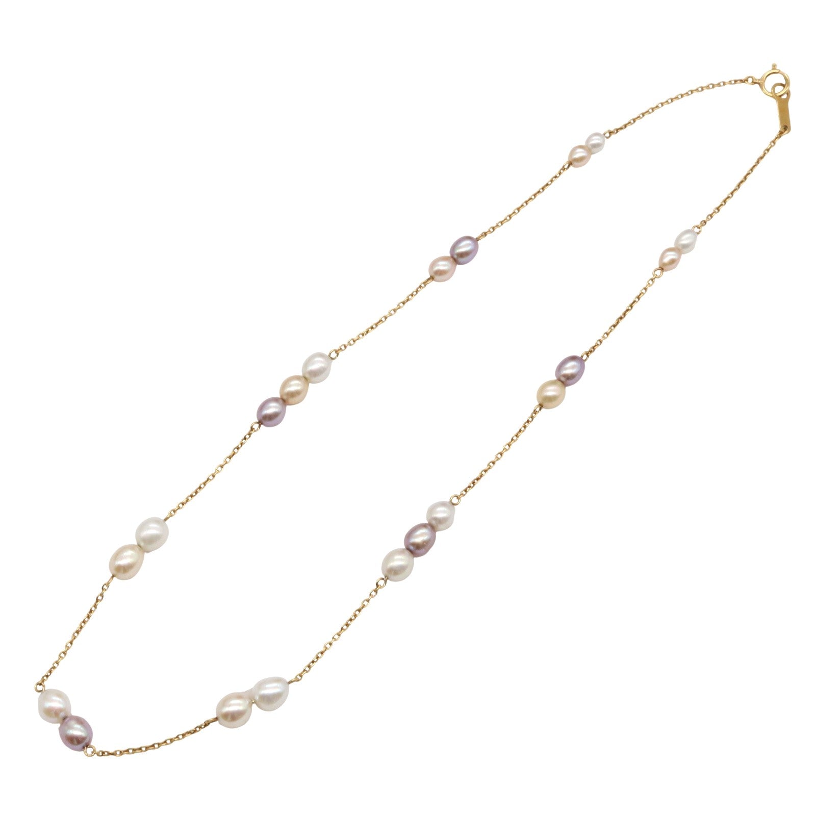 パールネックレス ネックレス K18（イエローゴールド） パール マルチカラー タサキ アクセサリー TASAKI