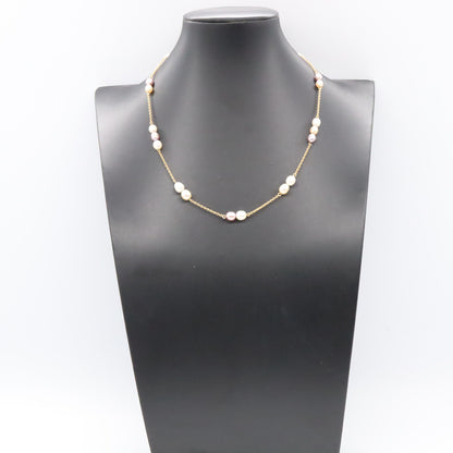 パールネックレス ネックレス K18（イエローゴールド） パール マルチカラー タサキ アクセサリー TASAKI