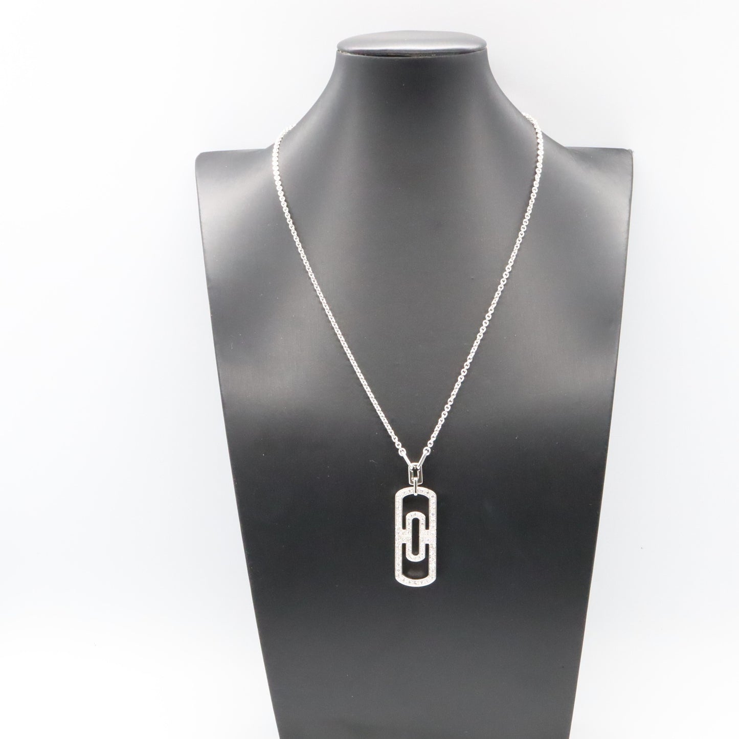 パレンテシ ネックレス ダイヤ ネックレス K18WG（ホワイトゴールド） ダイヤモンド クリア ブルガリ アクセサリー BVLGARI