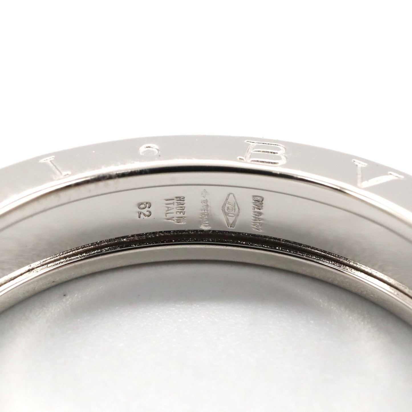 B-zero1 ビーゼロワン リング 1バンド リング 指輪 K18WG（ホワイトゴールド） シルバー ブルガリ アクセサリー BVLGARI