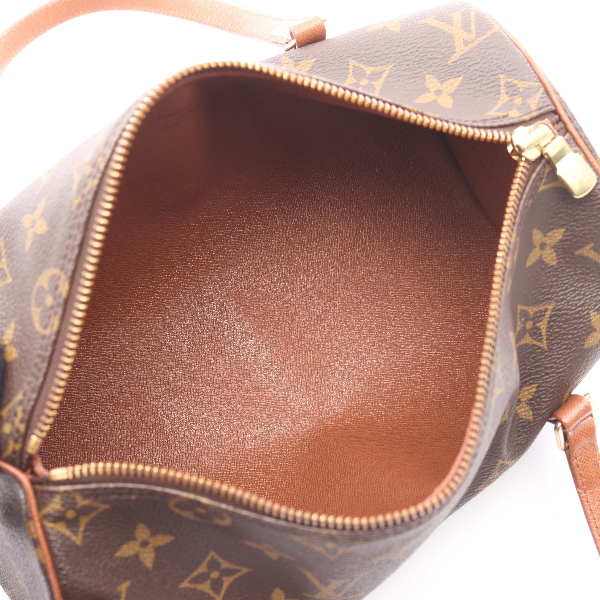 パピヨン26 モノグラム 旧型 ハンドバッグ PVC レザー ブラウン ルイヴィトン バッグ LOUIS VUITTON