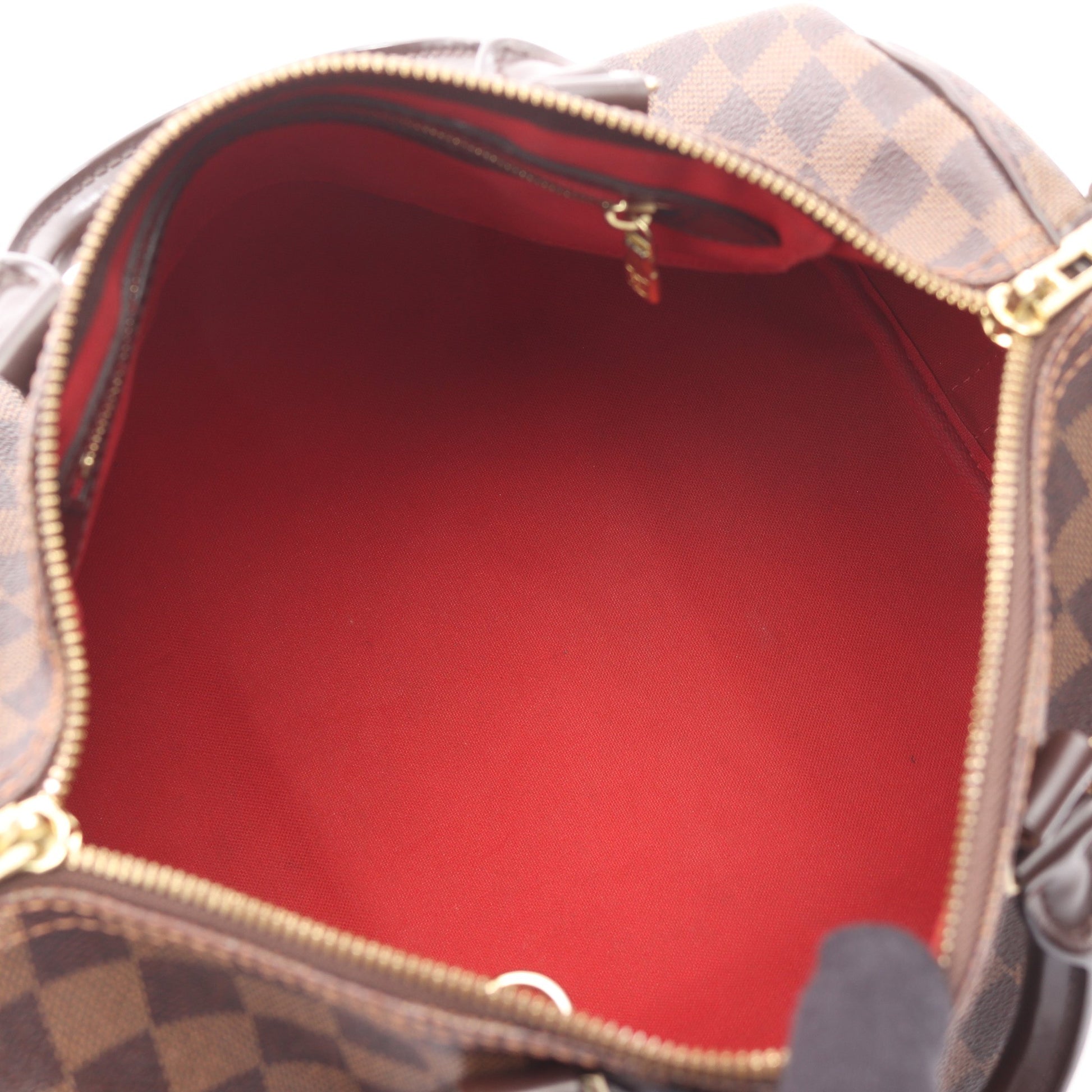 スピーディ バンドリエール30 ダミエエベヌ ハンドバッグ PVC レザー ブラウン 2WAY ルイヴィトン バッグ LOUIS VUITTON