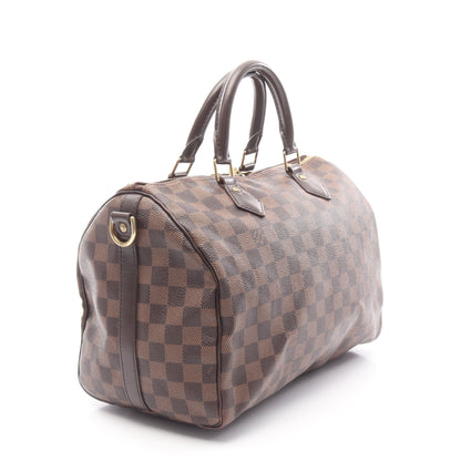 スピーディ バンドリエール30 ダミエエベヌ ハンドバッグ PVC レザー ブラウン 2WAY ルイヴィトン バッグ LOUIS VUITTON