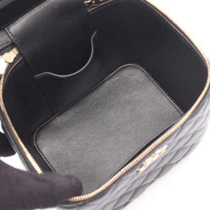 マトラッセ チェーンショルダーバッグ キャビアスキン ブラック ゴールド金具 2WAY シャネル バッグ CHANEL