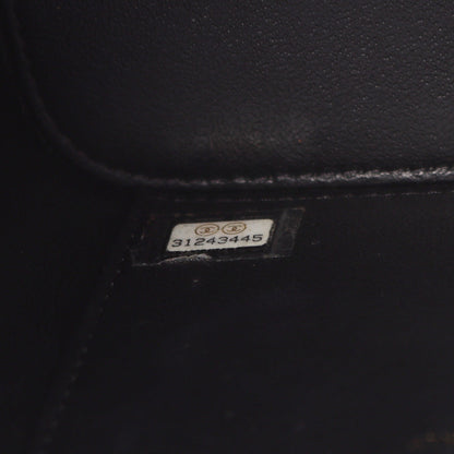 マトラッセ チェーンショルダーバッグ キャビアスキン ブラック ゴールド金具 2WAY シャネル バッグ CHANEL
