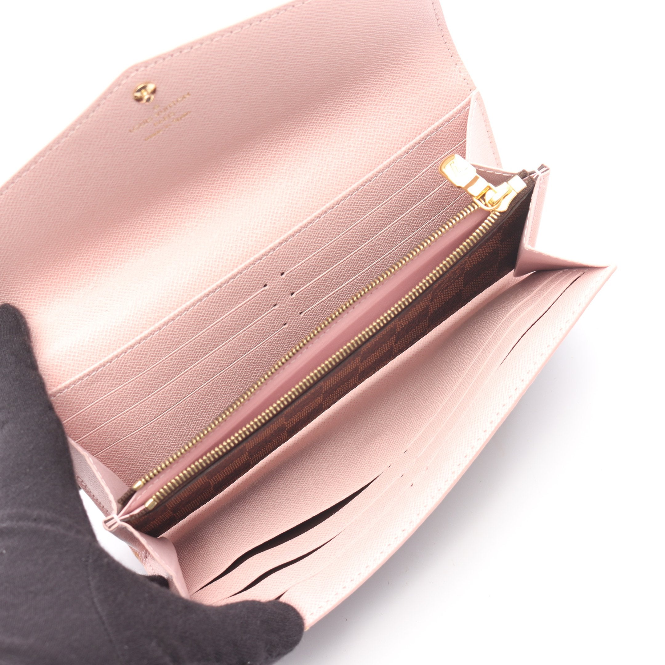 ルイ ヴィトン ポルトフォイユ サラ ダミエ ローズバレリーヌ 長財布 ピンク ルイ ヴィトン ポルトフォイユ サラ ダミエ ローズバレリーヌ 長