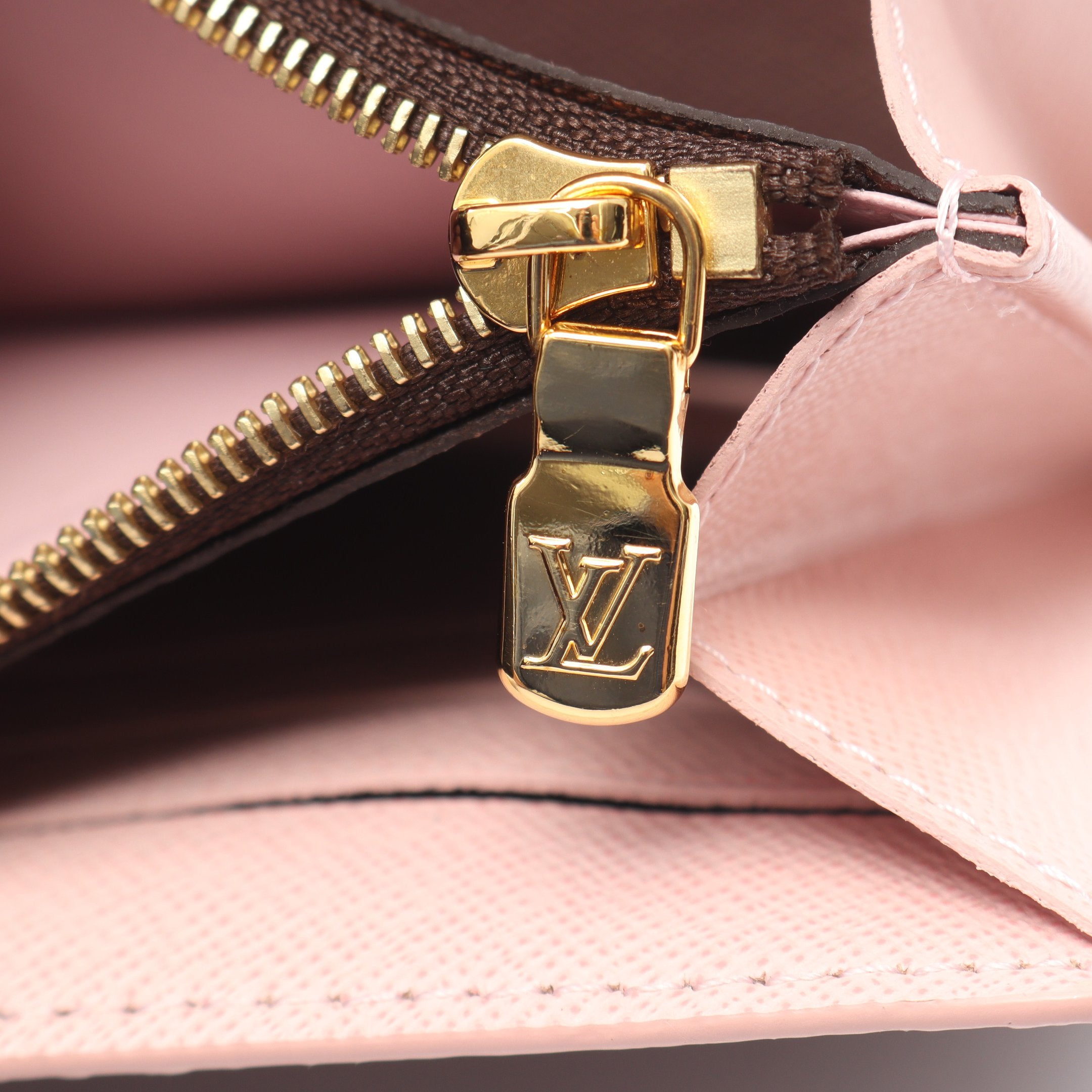 ポルトフォイユ サラ ダミエエベヌ スタッズ ローズバレリーヌ 二