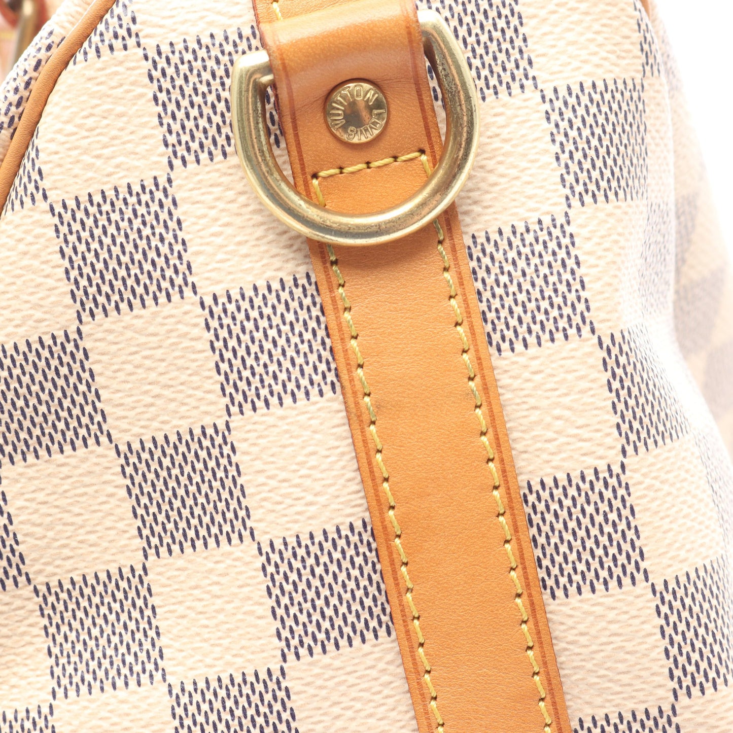 スピーディ バンドリエール25 ダミエ アズール ハンドバッグ PVC レザー ホワイト 2WAY ルイヴィトン バッグ LOUIS VUITTON