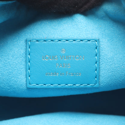 ループ ナノグラム ショルダーバッグ レザー ターコイズブルー 2WAY ルイヴィトン バッグ LOUIS VUITTON