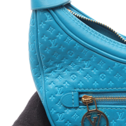ループ ナノグラム ショルダーバッグ レザー ターコイズブルー 2WAY ルイヴィトン バッグ LOUIS VUITTON