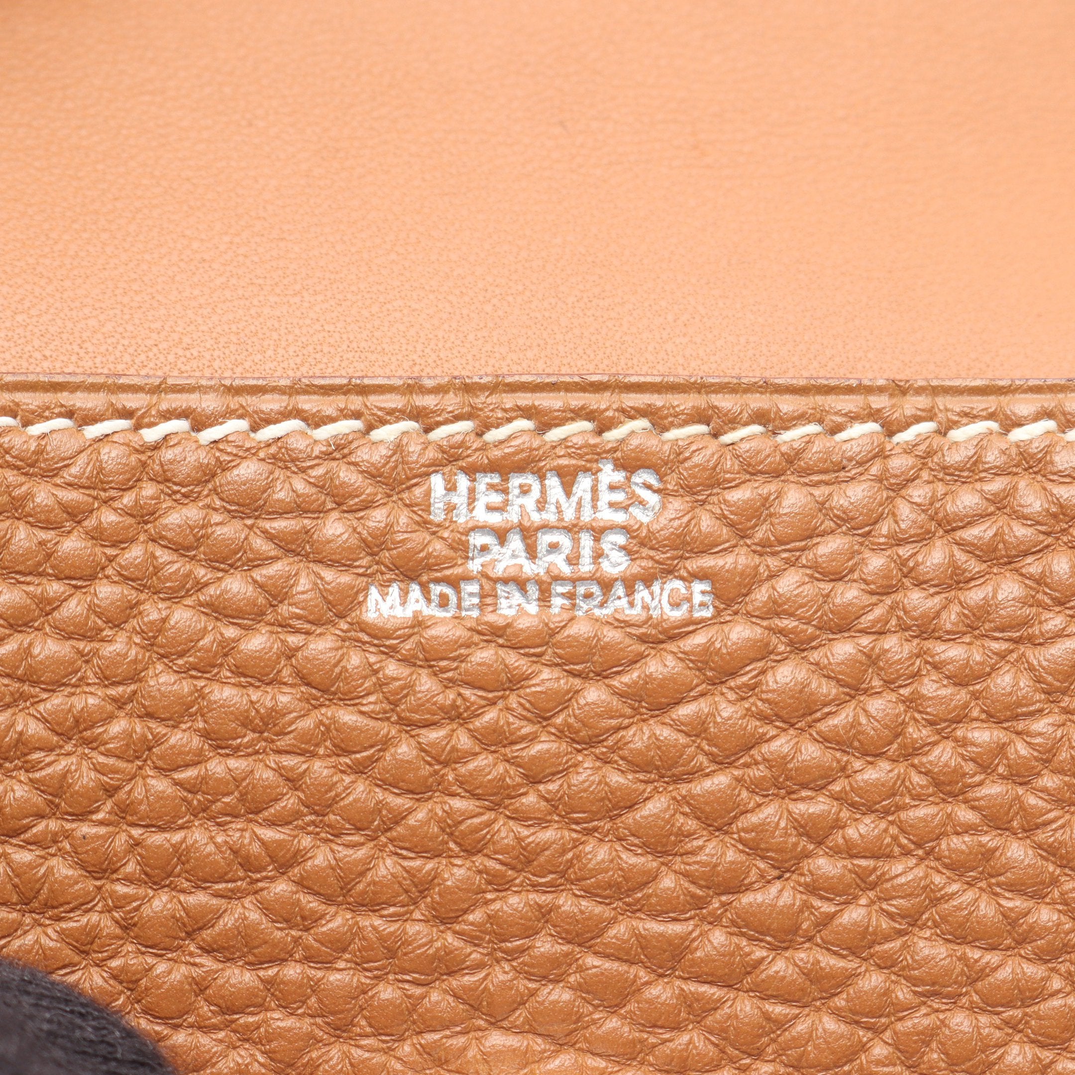 ドゴン ゴールド カードケース 名刺入れ トリヨンクレマンス ブラウン