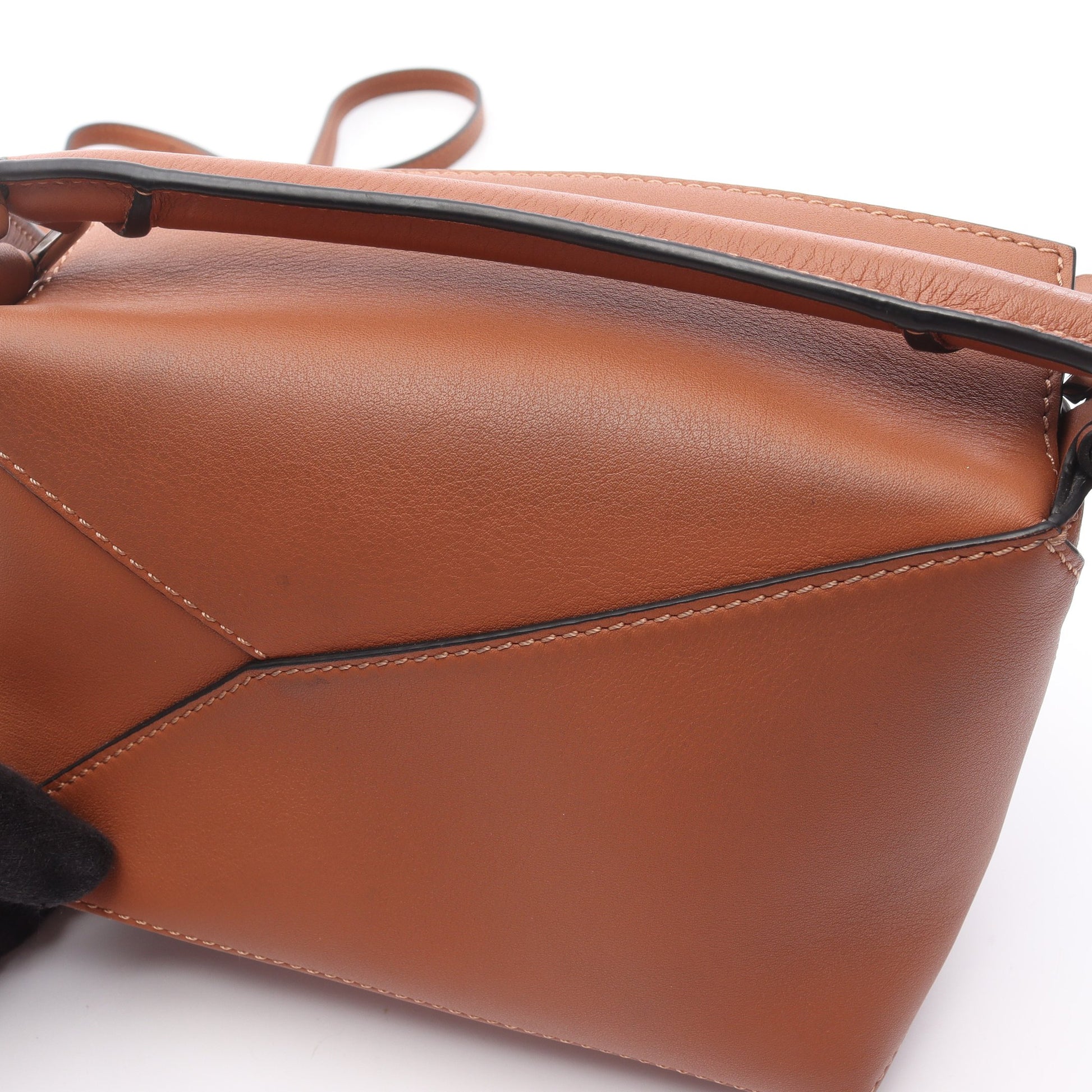 PUZZLE BAG MINI パズルバッグ ミニ ハンドバッグ レザー ブラウン 2WAY ロエベ バッグ LOEWE