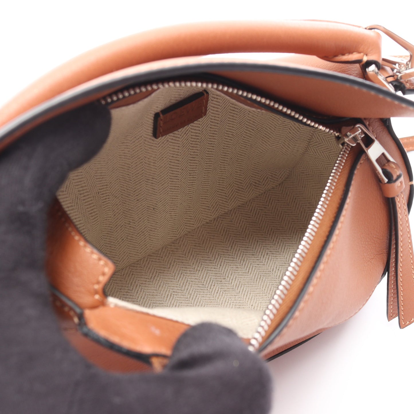 PUZZLE BAG MINI パズルバッグ ミニ ハンドバッグ レザー ブラウン 2WAY ロエベ バッグ LOEWE