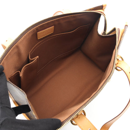 ポパンクール オ モノグラム ショルダーバッグ トートバッグ PVC レザー ブラウン ルイヴィトン バッグ LOUIS VUITTON