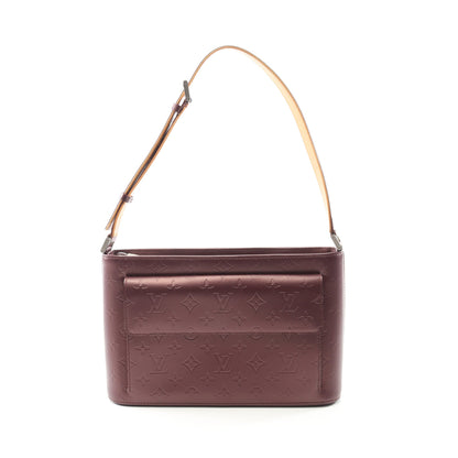 アルストン モノグラムマット ヴィオレ ショルダーバッグ レザー パープル ルイヴィトン バッグ LOUIS VUITTON