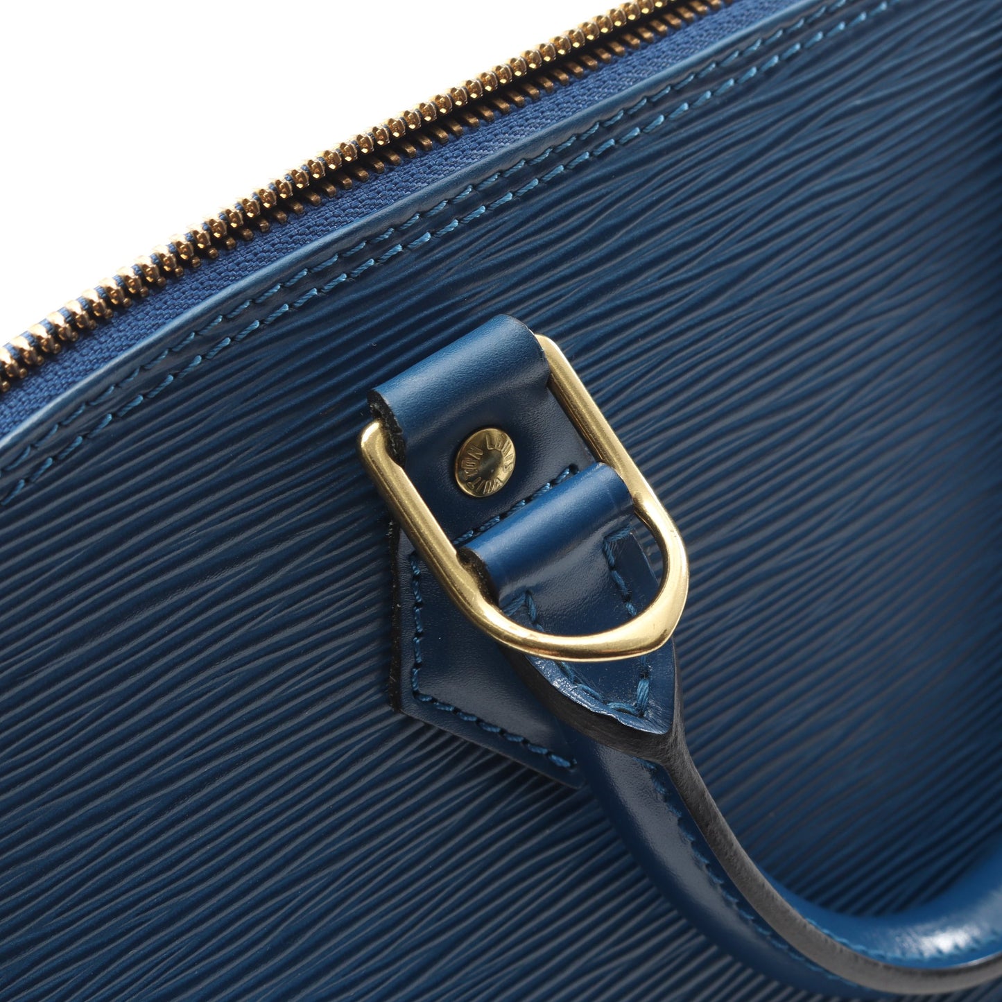 アルマ エピ トレドブルー ハンドバッグ レザー ブルー ルイヴィトン バッグ LOUIS VUITTON