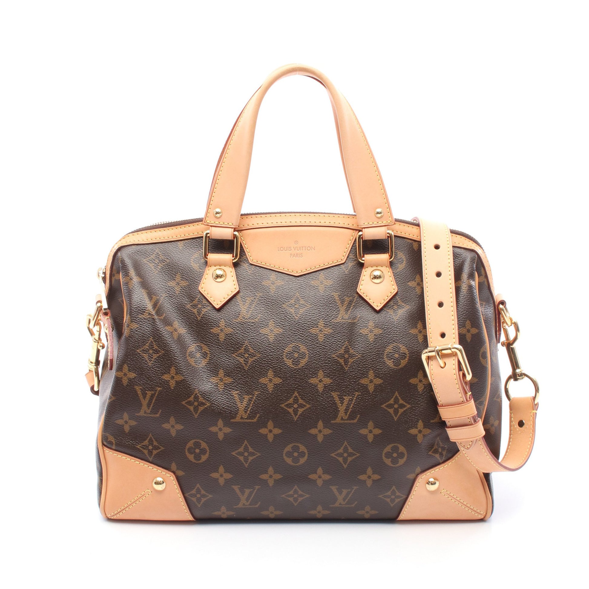 レティーロPM モノグラム ハンドバッグ PVC レザー ブラウン 2WAY ルイヴィトン バッグ LOUIS VUITTON