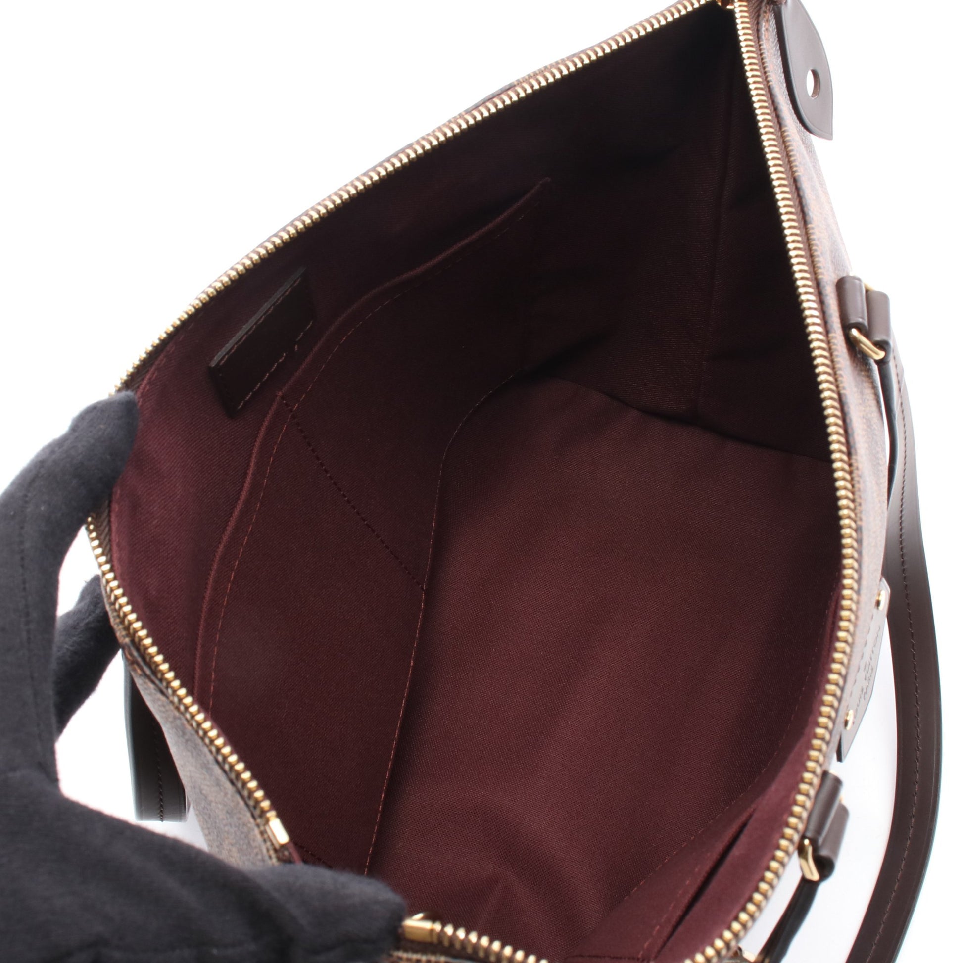 イエナPM ダミエエベヌ ショルダーバッグ トートバッグ PVC レザー ブラウン ルイヴィトン バッグ LOUIS VUITTON