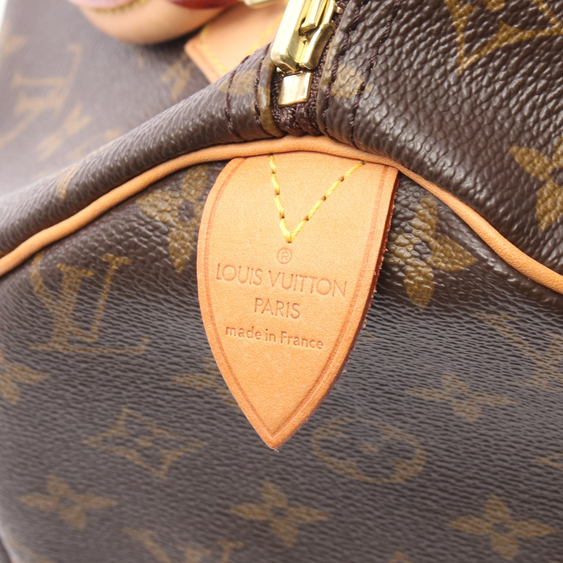 スピーディ30 モノグラム ハンドバッグ PVC レザー ブラウン ルイヴィトン バッグ LOUIS VUITTON