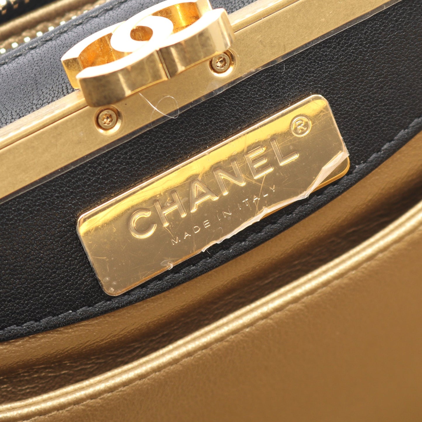 ココマーク ショルダーバッグ レザー ゴールド ブラック ゴールド金具 がま口 2WAY シャネル バッグ CHANEL