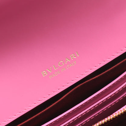 セルペンティ フォーエバー チェーンショルダーバッグ レザー ピンク ブルガリ バッグ BVLGARI