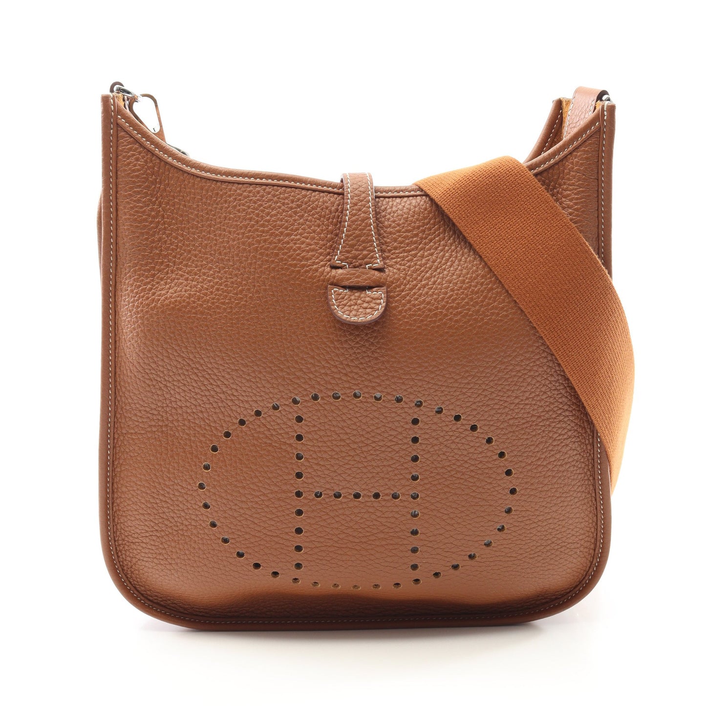 エヴリン 3 トロワ PM ゴールド ショルダーバッグ トリヨンクレマンス ライトブラウン シルバー金具 B刻印 エルメス バッグ HERMES