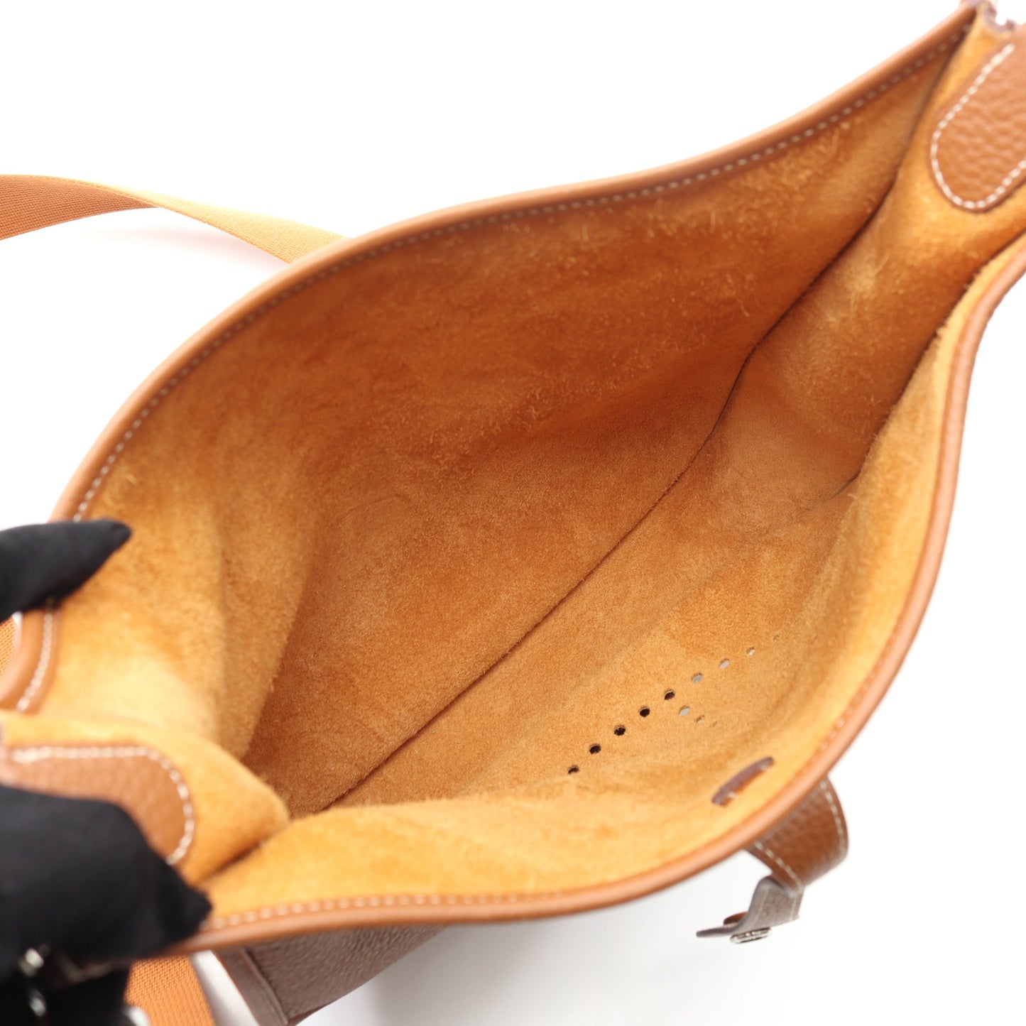 エヴリン 3 トロワ PM ゴールド ショルダーバッグ トリヨンクレマンス ライトブラウン シルバー金具 B刻印 エルメス バッグ HERMES