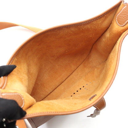 エヴリン 3 トロワ PM ゴールド ショルダーバッグ トリヨンクレマンス ライトブラウン シルバー金具 B刻印 エルメス バッグ HERMES