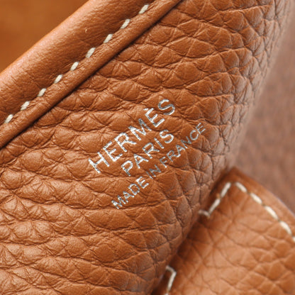 エヴリン 3 トロワ PM ゴールド ショルダーバッグ トリヨンクレマンス ライトブラウン シルバー金具 B刻印 エルメス バッグ HERMES