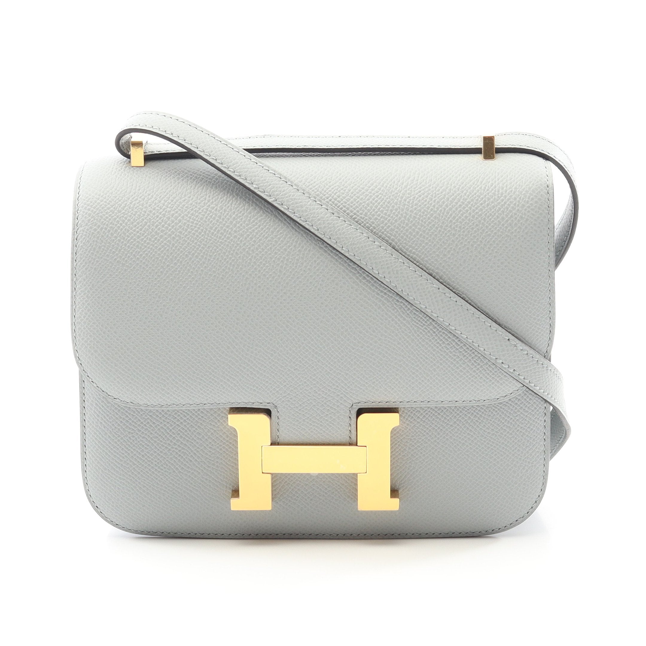 コンスタンス3 ミニ ブルーグラシエ ショルダーバッグ ヴォーエプソン