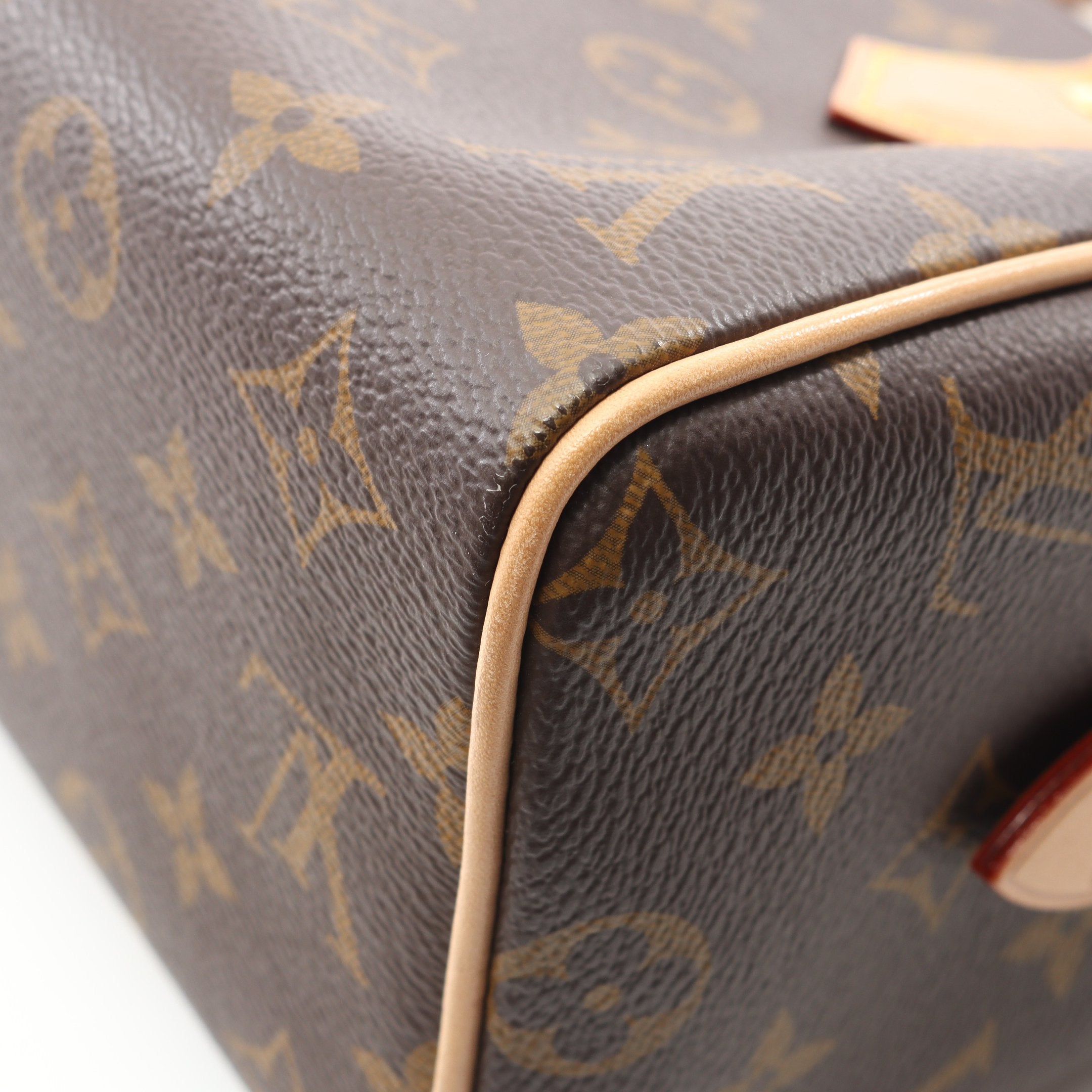 スピーディ バンドリエール 20 モノグラム ベージュ ハンドバッグ PVC