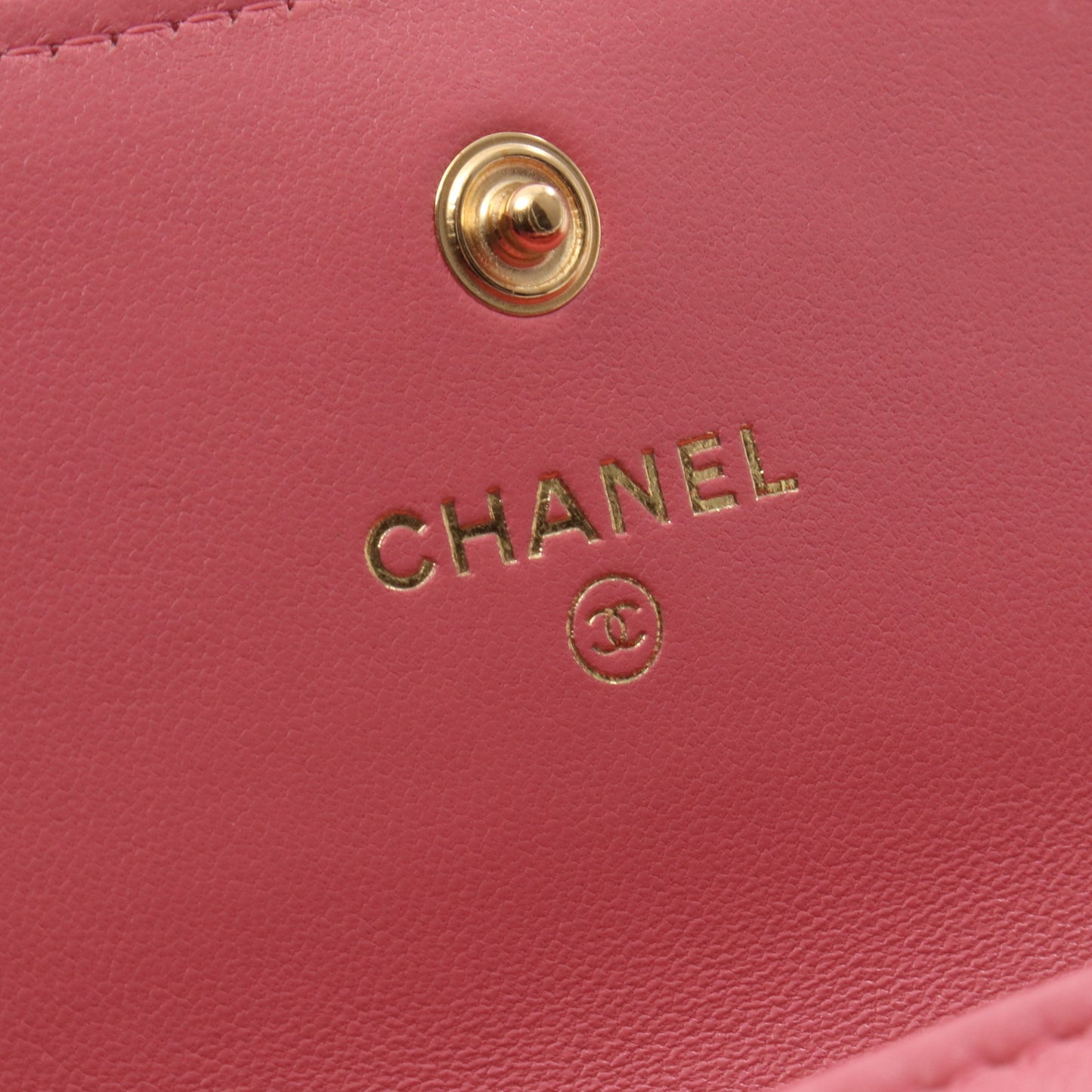 CHANEL 19 ロング フラップ ウォレット 二つ折り長財布 レザー ピンク ゴールド金具 シャネル 財布・小物 CHANEL