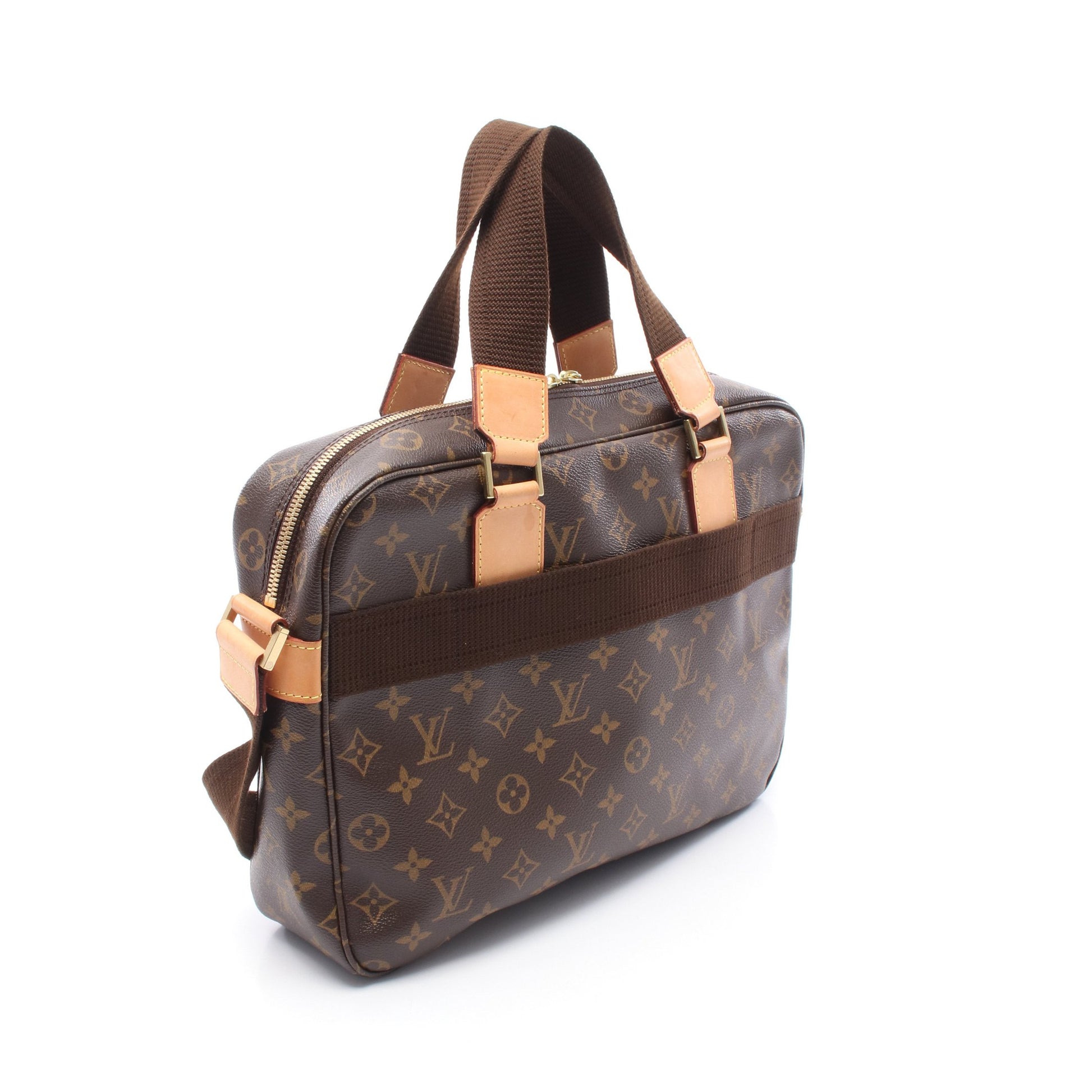 サック ボスフォール モノグラム ハンドバッグ PVC レザー ブラウン ルイヴィトン バッグ LOUIS VUITTON