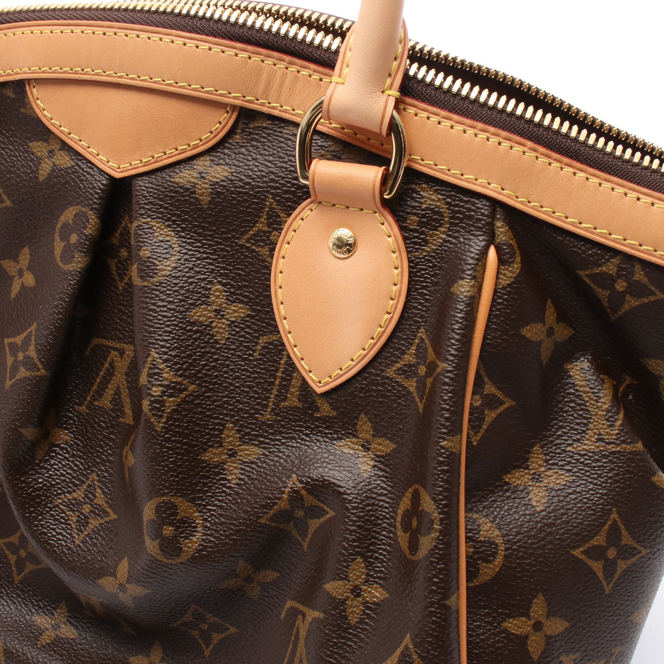 ルイヴィトン モノグラム ティヴォリPM ハンドバッグ ブラウン