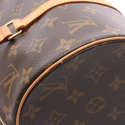 パピヨン30 モノグラム ハンドバッグ PVC レザー ブラウン ルイヴィトン バッグ LOUIS VUITTON