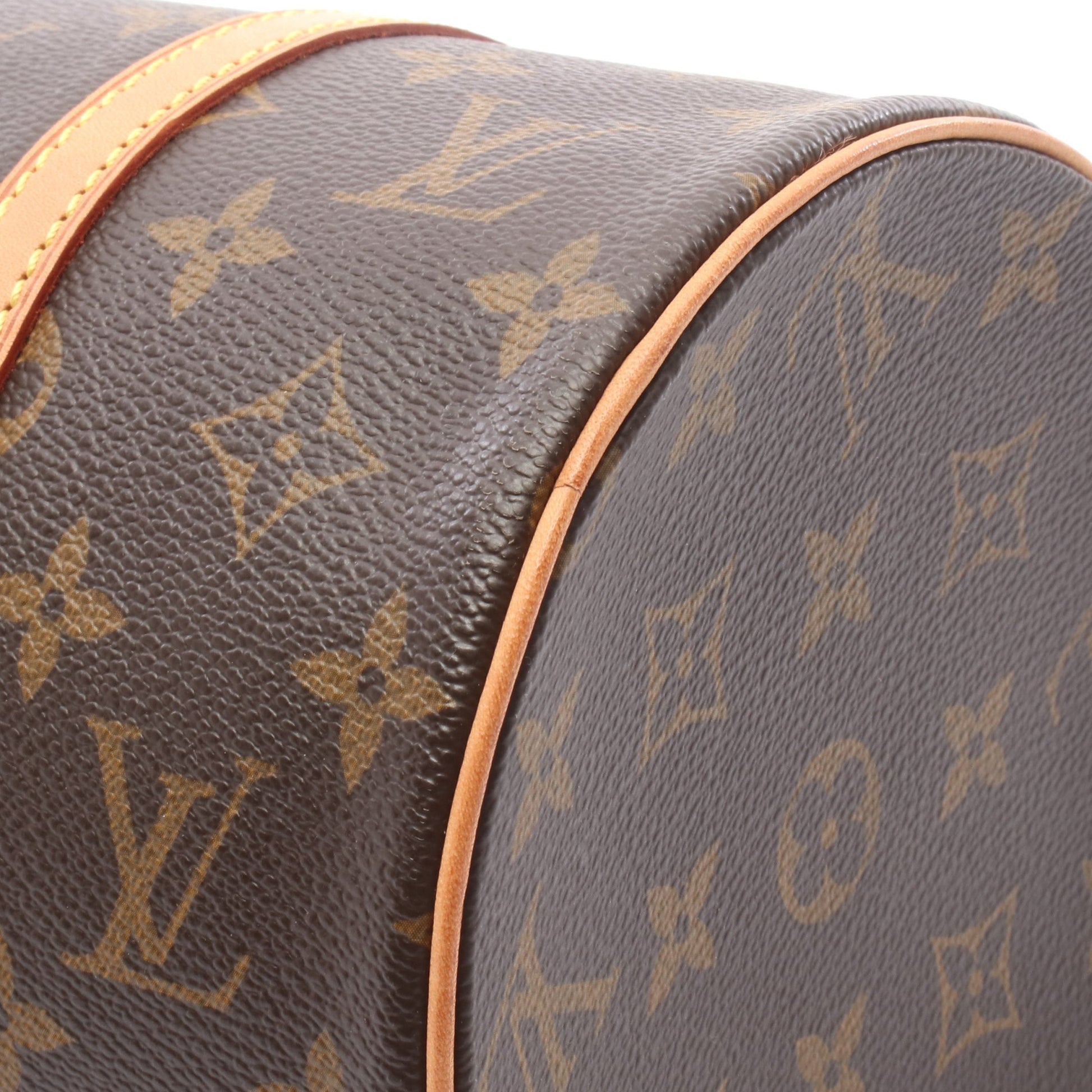 パピヨン30 モノグラム ハンドバッグ PVC レザー ブラウン ルイヴィトン バッグ LOUIS VUITTON