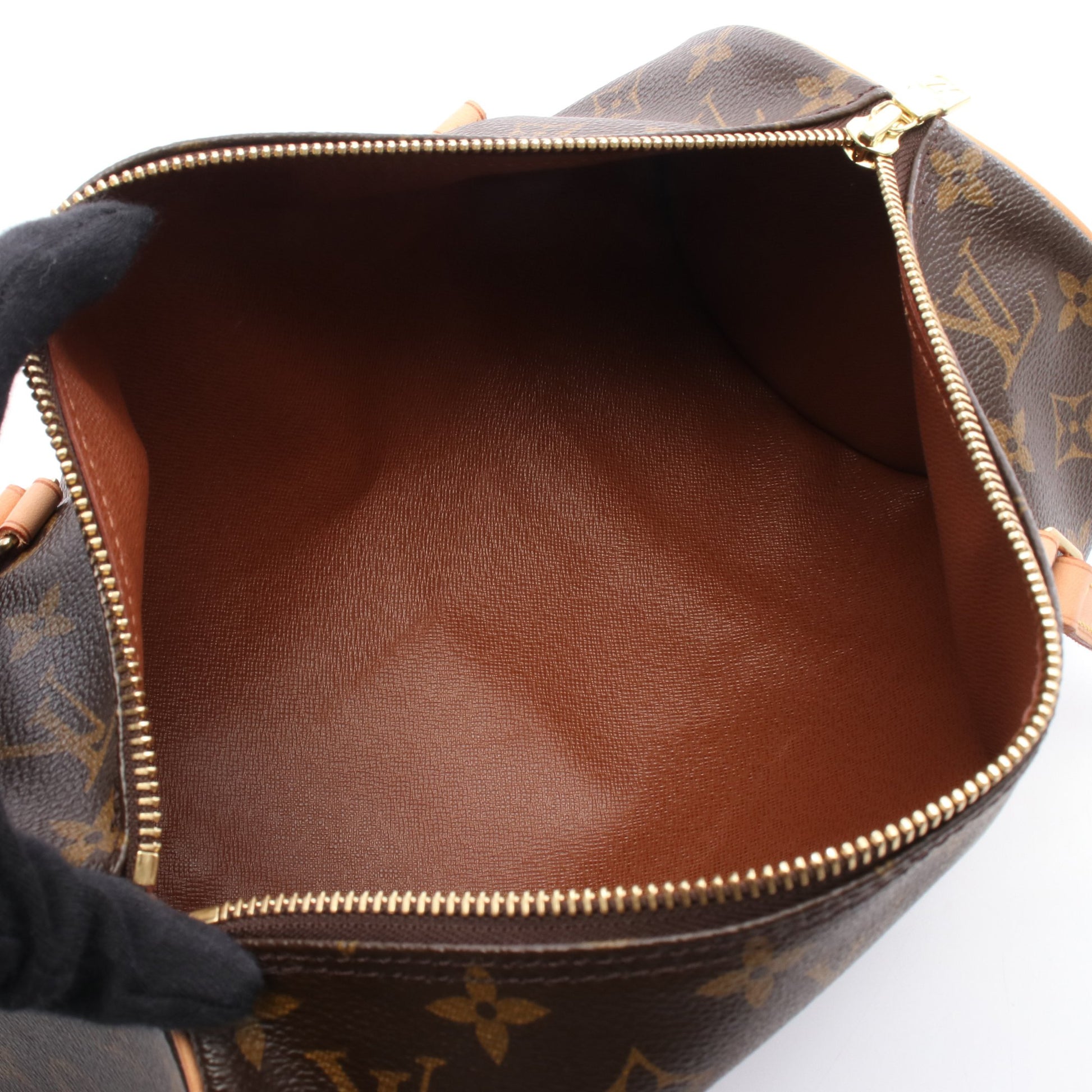 パピヨン30 モノグラム ハンドバッグ PVC レザー ブラウン ルイヴィトン バッグ LOUIS VUITTON