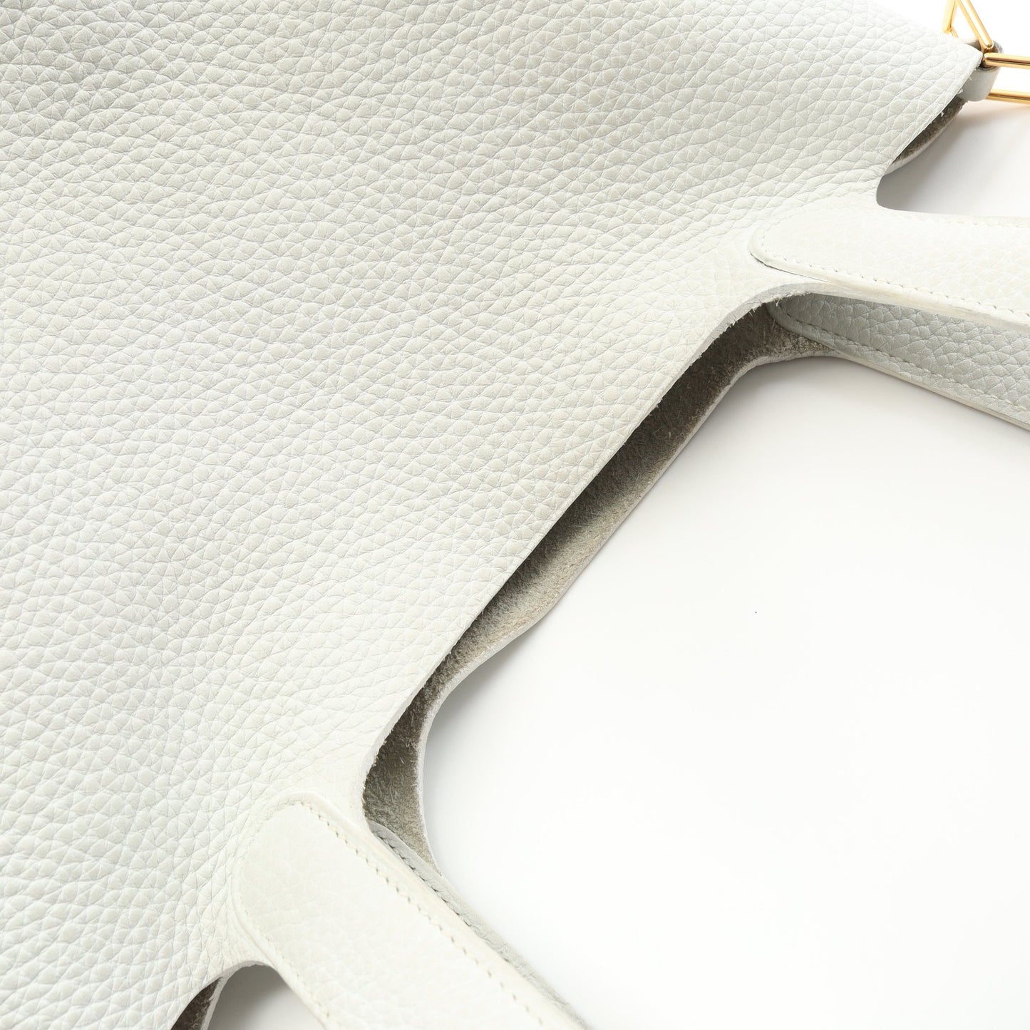 ピコタンロックPM ハンドバッグ トリヨンクレマンス ホワイト ゴールド金具 D刻印 エルメス バッグ HERMES