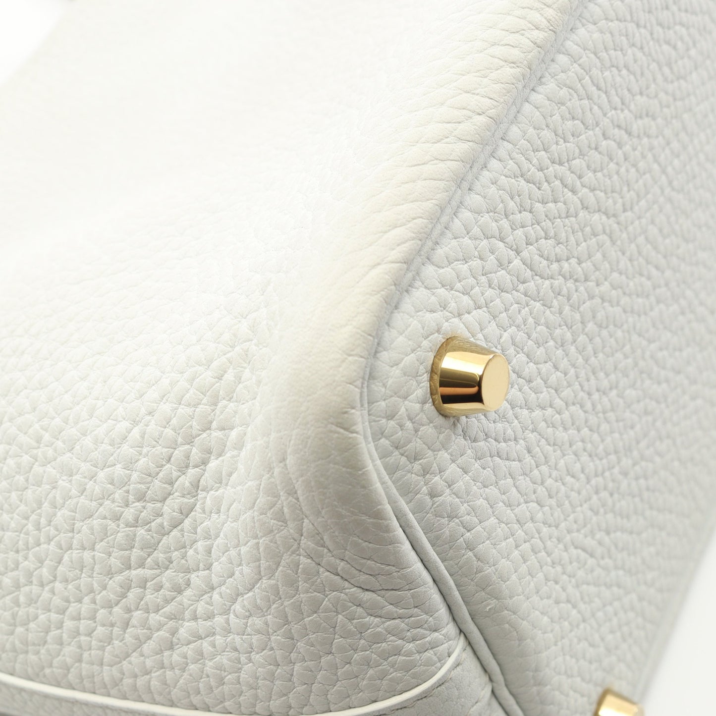 ピコタンロックPM ハンドバッグ トリヨンクレマンス ホワイト ゴールド金具 D刻印 エルメス バッグ HERMES