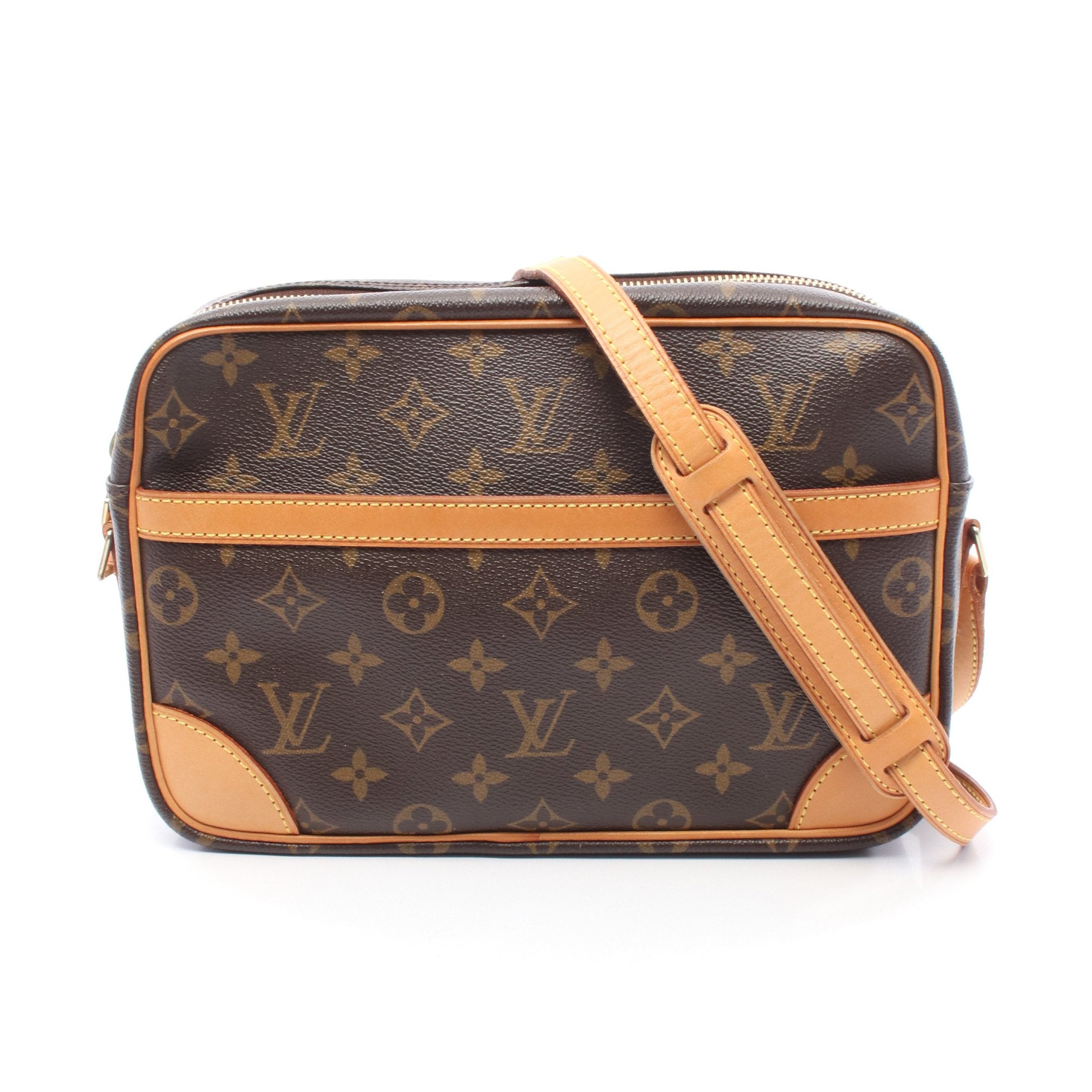 ルイ・ヴィトン LOUIS VUITTON トロカデロ27 ショルダーバッグ バッグ PVCコーティングキャンバス レザー モノグラム レディース ブラウン系 M51274 【中古】 トロカデロ27 モノグラム ショルダーバッグ PVC レザー ブラウン ルイ