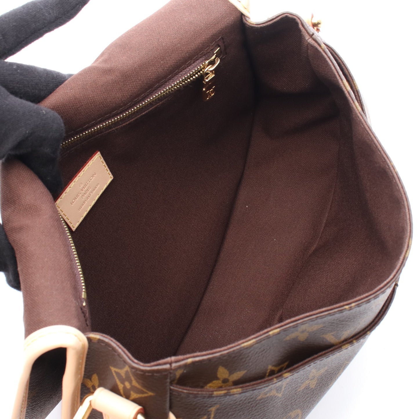 メニルモンタンPM モノグラム ショルダーバッグ PVC レザー ブラウン ルイヴィトン バッグ LOUIS VUITTON