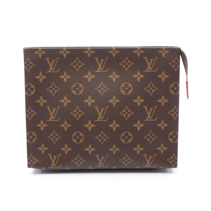 ポッシュトワレット26 モノグラム クラッチバッグ PVC レザー ブラウン ルイヴィトン バッグ LOUIS VUITTON
