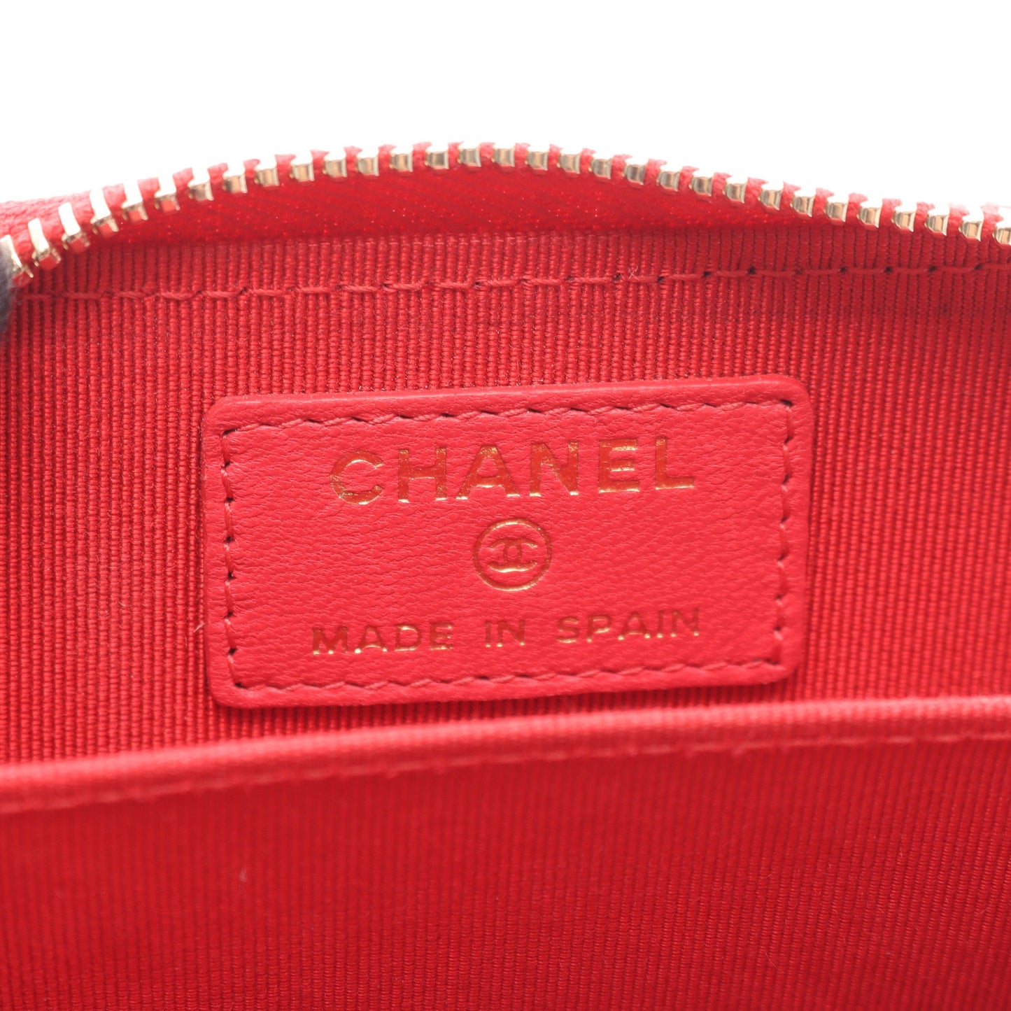 マトラッセ コインケース ラムスキン ピンクレッド ゴールド金具 シャネル 財布・小物 CHANEL