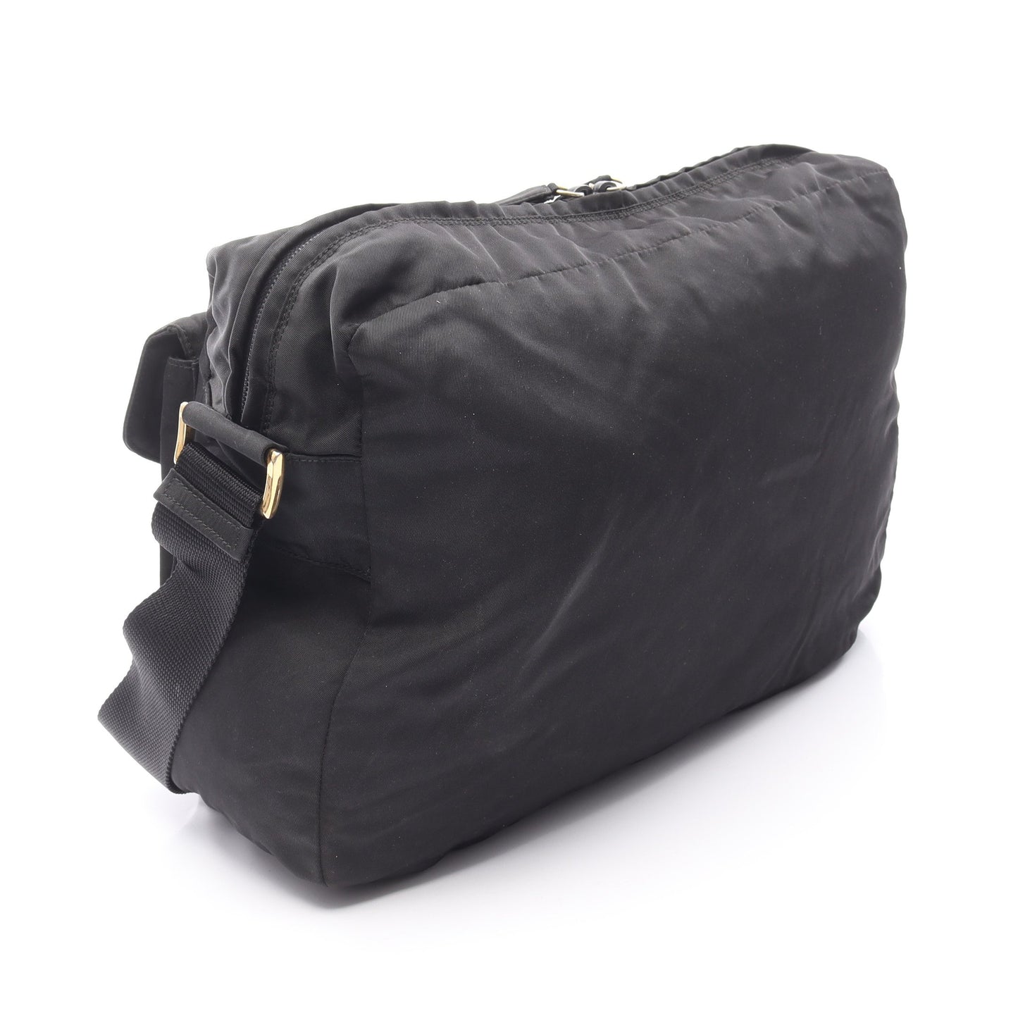 Re-Nylon ショルダーバッグ ナイロン ブラック 三角プレート プラダ バッグ PRADA