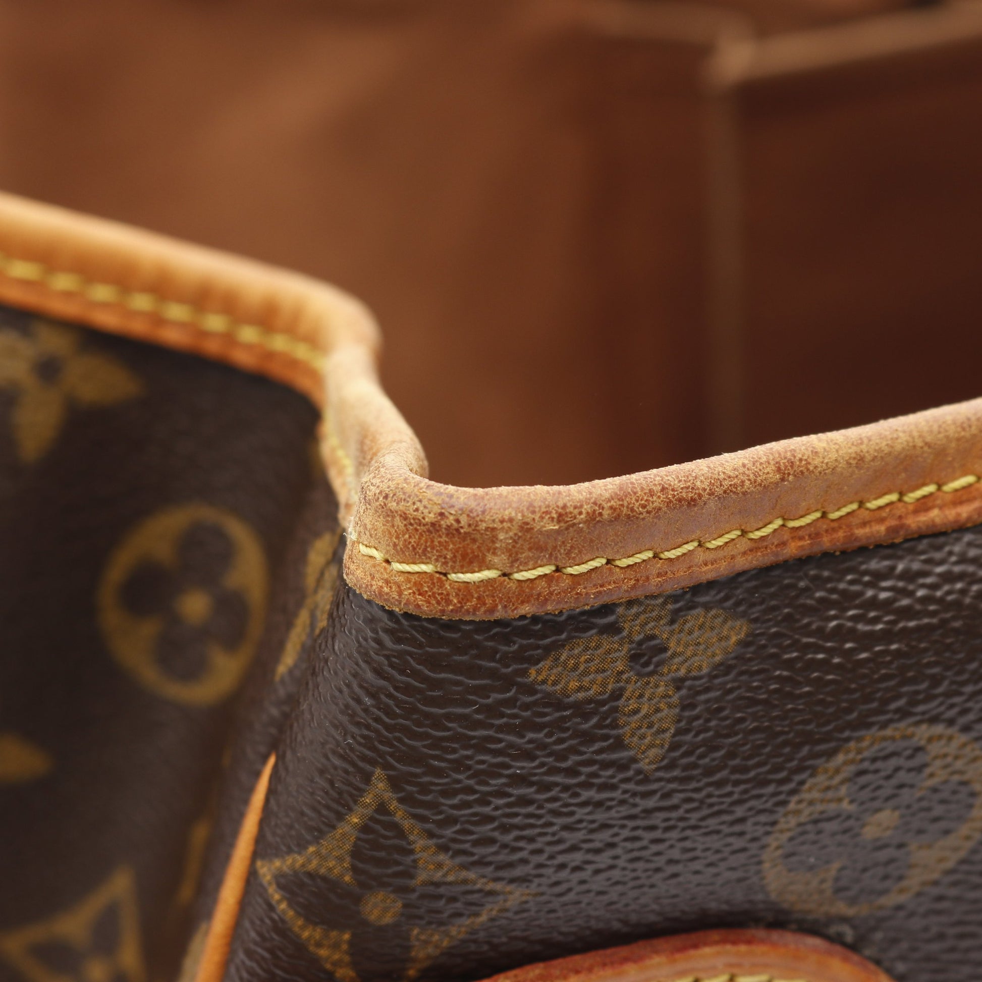 バティニョール オリゾンタル モノグラム ショルダーバッグ PVC レザー ブラウン ルイヴィトン バッグ LOUIS VUITTON