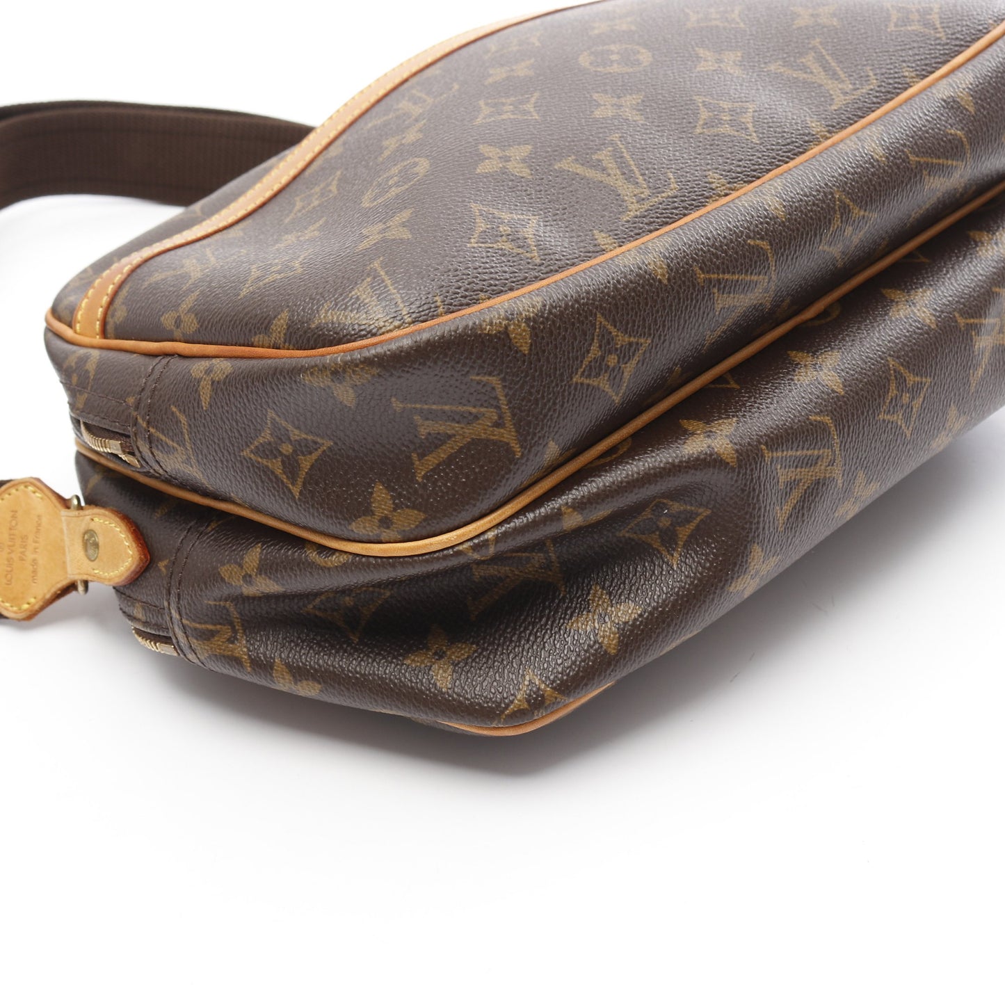 リポーターPM モノグラム ショルダーバッグ PVC レザー ブラウン ルイヴィトン バッグ LOUIS VUITTON