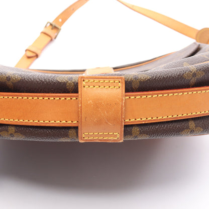 ジュヌフィーユ モノグラム ショルダーバッグ PVC レザー ブラウン ルイヴィトン バッグ LOUIS VUITTON