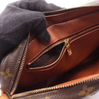 ジュヌフィーユ モノグラム ショルダーバッグ PVC レザー ブラウン ルイヴィトン バッグ LOUIS VUITTON