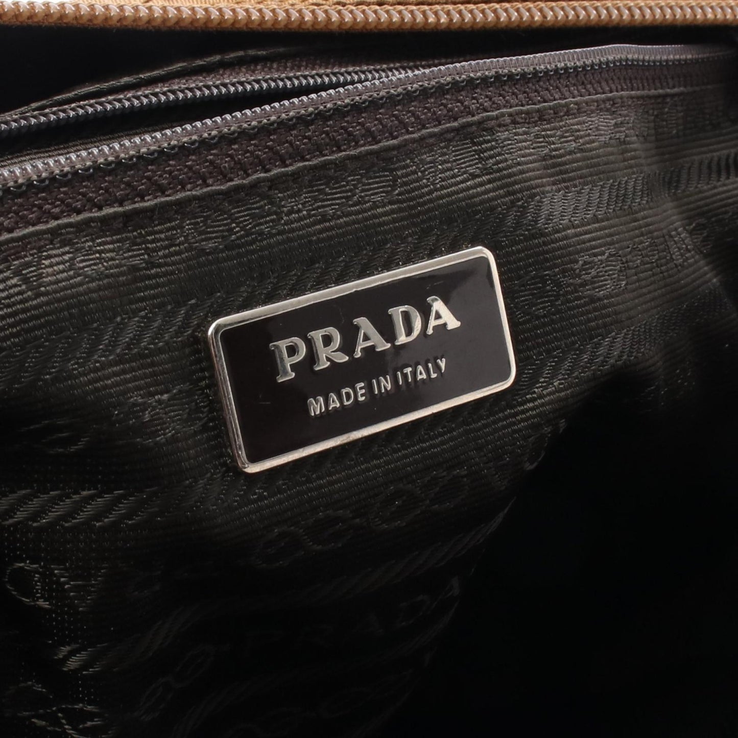 VELA ショルダーバッグ ナイロン レザー カーキブラウン プラダ バッグ PRADA